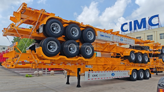 CIMC 2軸 3軸 20FT 40ft スケルトコンテナ スケルトトレーラー シャーシ 半トレーラー