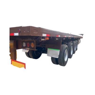 最大有効負荷 20001-25000 kg トラック用トレーラー用 CIMC 4軸平床半トレーラー