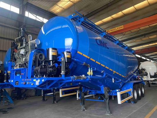 CIMC 3軸 重荷 50立方メートル 80トンの卸貨物輸送半トレーラー