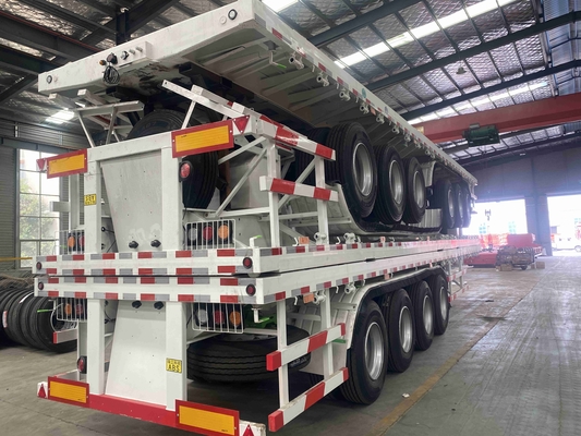 CIMC 40 トン 60t 2/3 アクセル 20FT 40FT コンテナ シャーシ 使用済み フラットベッド ゲースネック 骨格 トラック フラットベッド トレーラー