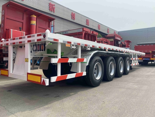 CIMC フラット コンテナ 半トレーラー 重荷 4軸 100t エクスポート 全新 コンテナ トレーラー