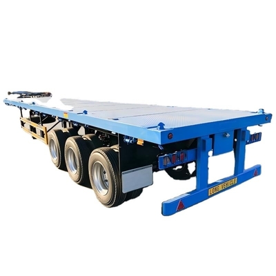 CIMC 3軸または3mm 4mmの穀物プレートプラットフォームでカスタマイズ 20ft 40ft コンテナ すべての種類の貨物 フラットベッド トラック 半トレーラー