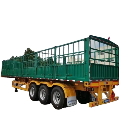 CIMC 工場 直接 40 -100 トン 中古 工場販売 多用途 半トレーラー フェンス サイドウォール 貨物 批量 トレーラー