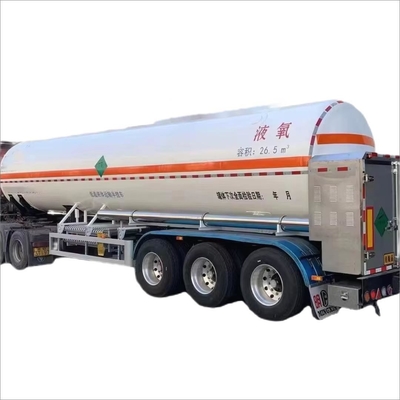 CIMC 3軸 炭素鋼 20〜30cbms クリオジェニック液体酸素 水素 天然ガスの輸送圧力容器 タンク トラック トレーラー