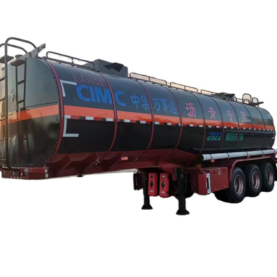CIMC 安い3軸炭素鋼 40KL 36cbms 舗装 石油 アスファルト ビツム パームオイル 燃料輸送 タンク トラック半トレーラー