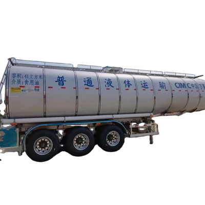 CIMC 3軸 41cbms 鉄とステンレス 普通の液体タンク 食用食用油半トレーラータンカー