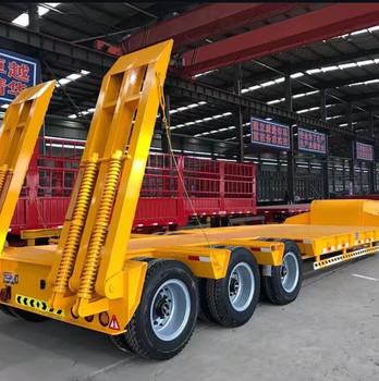 CIMC 3AXLES 低床半トレーラー 輸送のための