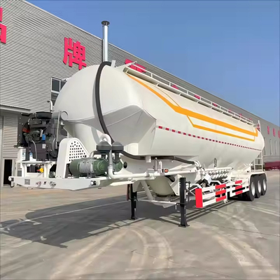 CIMC 3 軸輸送 セメント 粒状材料または乾燥散装セメント 粉末タンカー 半トラック トレーラー