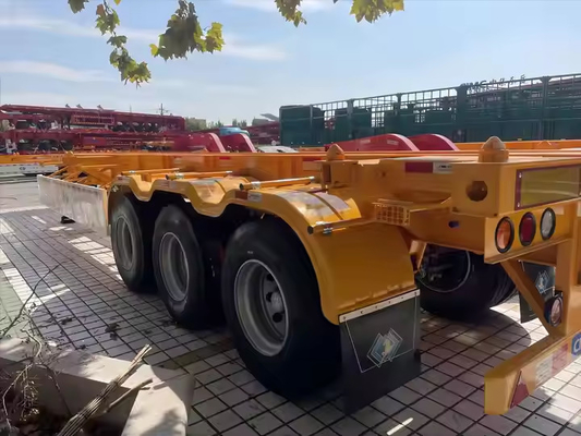 鋼鉄 20ft 40ft 50ft 53ft 2 3 4 5 アクセル フレーム 輸送コンテナ シャーシ 骨格 半トレーラー