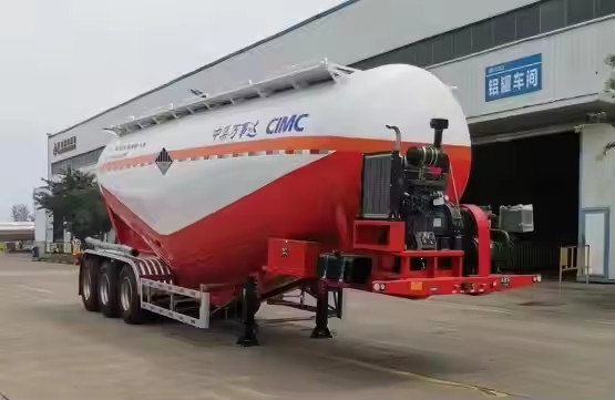 炭素鋼3軸 10800*2500*3700mm 40cbm 容量 40cbm 積荷用セメント灰粉タンク