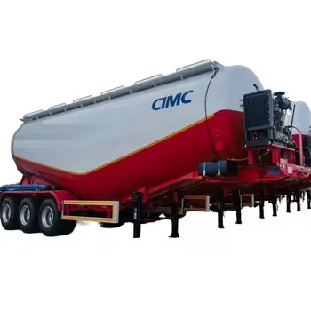 CIMC 最新設計 高強度3軸セメントパウダータンク トレーラー