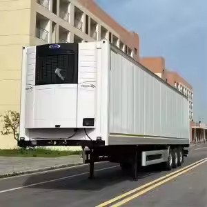 CIMC 3 Axle 40ft 20ft Carbon Stainless Steel Insulation Foam インナー フローゼンの冷蔵庫