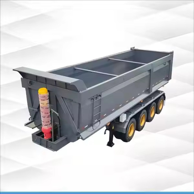 4 軸 60 トン 輸送 石炭鉱石 砂 ボキシト マンガン 石灰 岩 鉄 建材 末端 ダンプ バック ターパー 半トレーラー
