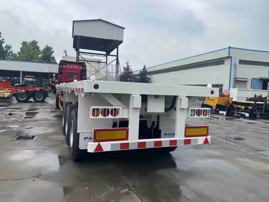 CIMC 40/45ft スチール 3/4Axle オーバーサイズおよびコンテナ化貨物 拡張式平床トレーラー