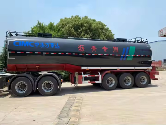 CIMC 3軸 炭素鋼 40KL 36cbms 舗装 石油 アスファルト ビートム パームオイル 燃料タンク