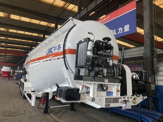 高強度セメント散装粉末トレーラー 最大負荷容量3軸セメントトレーラー