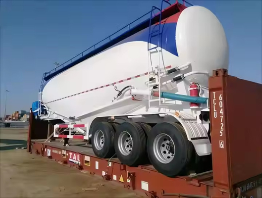3 軸 40T 輸送 セメント Pvc 粒子 飛ぶ灰 粒状材料 セメントタンク 半トレーラー