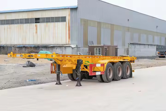 CIMC 50ton 60ton 重荷 水力用グースネックセミトレーラー トラック アルミニウムフラットベッドアックストレーラー
