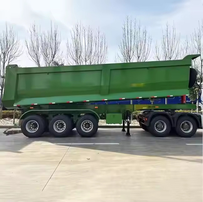 CIMC 4軸 60トンの水力ダンプ ターピング トレーラー 農場 フルタイプ 後部ターピング トラック トレーラー