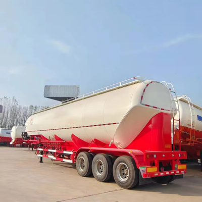 3軸 40cbm 45ton V形 乾燥粉末 シロ 輸送 セメント 卸貨 タンカー 半トラック トレーラー