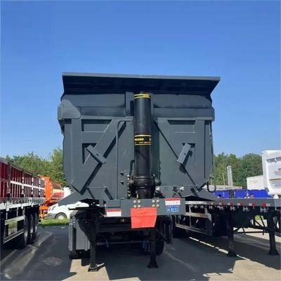 トラックトレーラー3軸4軸 傾斜傾斜 後部ダンプトラック 建設用半トレーラー