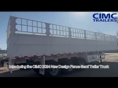 高性能のフェンス半トレーラー 畜産動物と重荷の安全な輸送